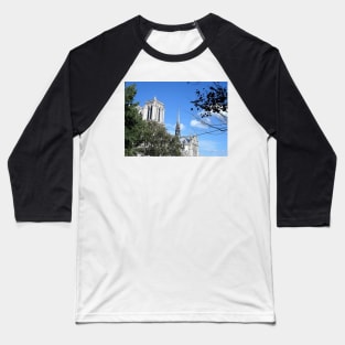 Paris Notre Dame de Paris Cathedral Before the Fire Baseball T-Shirt